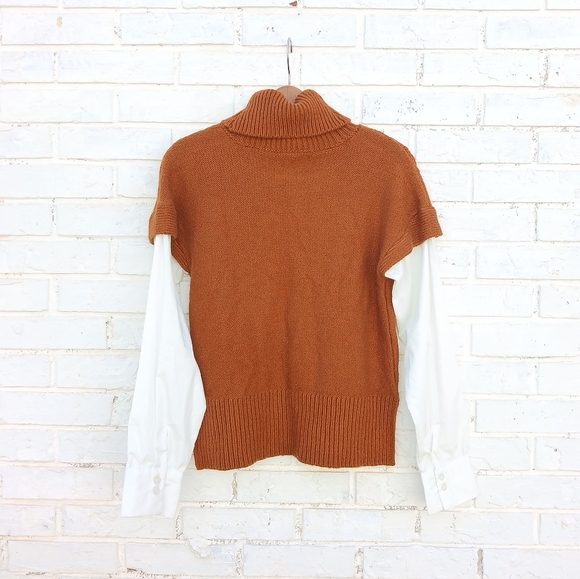 Anthropologie Cable Layered Sweater Small - Picture 7 of 7